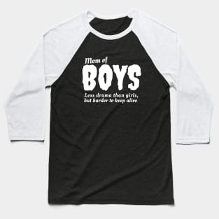 Mom Of Boys | T-Shirt For Womens | Mother's Day Gifts Baseball T-Shirt